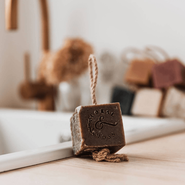 CORAL & MOSS SOAP - HEMP + WALNUT