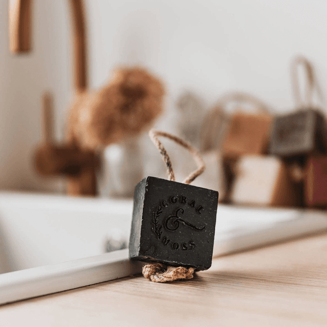 CORAL &amp; MOSS SOAP - CHARCOAL