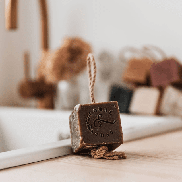 CORAL &amp; MOSS SOAP - HEMP + WALNUT